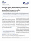 Morgagni-Stewart-Morell syndrome presenting with neurological symptoms: a case report Cover Page