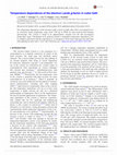 Temperature dependence of the electron Landégfactor in InSb and GaAs Cover Page