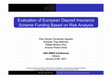 Evaluation of European Deposit Insurance Scheme funding based on risk analysis Cover Page