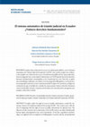 El sistema automático de trámite judicial en Ecuador: ¿vulnera derechos fundamentales? Cover Page