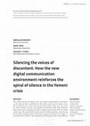 Silencing the voices of discontent: How the new digital communication environment reinforces the spiral of silence in the Yemeni crisis Cover Page