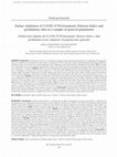 Italian validation of CoViD-19 Peritraumatic Distress Index and preliminary data in a sample of general population Cover Page