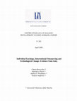 Individual Earnings, International Outsourcing and Technological Change Cover Page