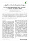 Identification of Some Bacillus thuringiensis Isolates by PCR and their Potential against the Cotton Leaf Worm Cover Page