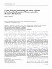 Cryptic diversity, biogeography and genetic variation in Northeast Pacific species of Porphyra sensu lato (Bangiales, Rhodophyta) Cover Page