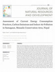 Assessment of Current Energy Consumption Practices, Carbon Emissions and Indoor Air Pollution in Samagaun, Manaslu Conservation Area, Nepal Cover Page