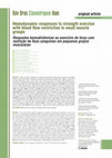 Hemodynamic responses to strength exercise with blood flow restriction in small muscle groups Cover Page