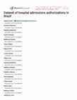 Dataset of hospital admissions authorizations in Brazil Cover Page