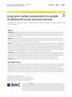 Long-term cardiac assessment in a sample of adolescent-onset anorexia nervosa Cover Page