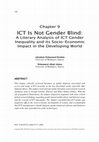 ICT Is Not Gender Blind Cover Page