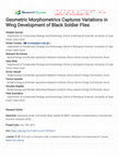 Geometric Morphometrics Captures Variations in Wing Development of Black Soldier Flies Cover Page