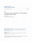 The Legacy of a 'Living Library': The Transatlantic Reception of John Smith Cover Page