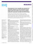 Chloramphenicol versus ampicillin plus gentamicin for community acquired very severe pneumonia among children aged 2-59 months in low resource settings: multicentre randomised controlled trial (SPEAR study) Cover Page