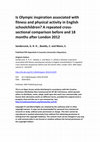 Research paper thumbnail of Is Olympic inspiration associated with fitness and physical activity in English schoolchildren? A repeated cross-sectional comparison before and 18 months after London 2012