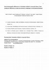 Research paper thumbnail of Socio‐demographic differences in Colombian children's muscular fitness: Does scaling for differences in body size present a challenge to conventional thinking?