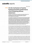 On the mechanism of marine fouling-prevention performance of oil-containing silicone elastomers Cover Page