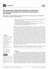 Neonatal Orally Administered Zingerone Attenuates Alcohol-Induced Fatty Liver Disease in Experimental Rat Models Cover Page