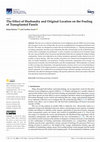 The Effect of Husbandry and Original Location on the Fouling of Transplanted Panels Cover Page