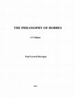 Research paper thumbnail of THE PHILOSOPHY OF HOBBES: A CRITIQUE