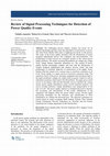 Review of signal processing techniques for detection of transient disturbances in voltage supply systems Cover Page