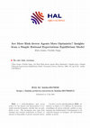 Are More Risk-Averse Agents More Optimistic? Insights from a Simple Rational Expectations Equilibrium Model Cover Page