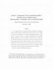 Is there a "pessimistic" bias in individual beliefs ? Evidence from a simple survey Running Head : Pessimistic bias in individual beliefs Cover Page