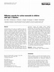 Diffusing capacity for carbon monoxide in children with type 1 diabetes Cover Page