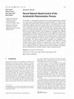 Neural Network Based Control of the Acrylonitrile Polymerization Process Cover Page