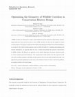 Optimizing the Geometry of Wildlife Corridors in Conservation Reserve Design Cover Page