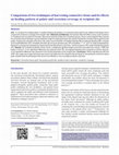 Research paper thumbnail of Comparison of two techniques of harvesting connective tissue and its effects on healing pattern at palate and recession coverage at recipient site