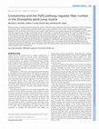 Crossveinless and the TGFβ pathway regulate fiber number in the<i>Drosophila</i>adult jump muscle Cover Page