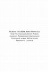 Hukum dan Hak Asasi Manusia: Hak Politik dan Layanan Publik (Layanan Perkawinan) Masyarakat ­Penganut Aliran Kepercayaan ­Penghayat Leluhur Cover Page