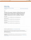 Techno-Economic Analysis of Heat Pump and Cogeneration Systems for a Typical Midrise Apartment in the Canadian Climate Cover Page