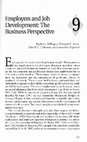 Employers and Job Development: The Business Perspective Cover Page