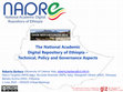 The National Academic Digital Repository of Ethiopia – Technical, Policy and Governance Aspects Cover Page