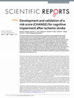 Development and validation of a risk score (CHANGE) for cognitive impairment after ischemic stroke Cover Page