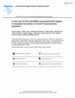 Is the use of ACE inb/ARBs associated with higher in-hospital mortality in Covid-19 pneumonia patients? Cover Page