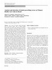 Analysis and detection of dental prescribing errors at Primary Health Care Units in Brazil Cover Page