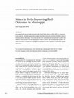 Sisters in Birth: Improving Birth Outcomes in Mississippi Cover Page