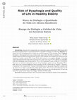 Risk of Dysphagia and Quality of Life in Healthy Elderly Cover Page