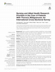 Nursing and Allied Health Research Priorities in the Care of Patients With Thoracic Malignancies: An International Cross-Sectional Survey Cover Page