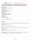 ONT read assembly of the Black Rhino genome Cover Page