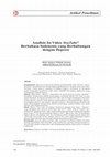 Research paper thumbnail of Analisis Isi Video YouTube® Berbahasa Indonesia yang Berhubungan dengan Depresi