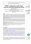 CEOs' experience and career success in Latin American firms Cover Page