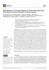 Identification of Genomic Regions for Traits Associated with Flowering in Cassava (Manihot esculenta Crantz) Cover Page