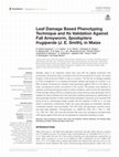 Leaf Damage Based Phenotyping Technique and Its Validation Against Fall Armyworm, Spodoptera frugiperda (J. E. Smith), in Maize Cover Page