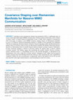 Research paper thumbnail of Covariance Shaping over Riemannian Manifolds for Massive MIMO Communication