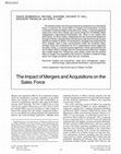 Research paper thumbnail of The Impact of Mergers and Acquisitions on the Sales Force