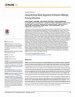 Long-Acting Beta Agonists Enhance Allergic Airway Disease Cover Page