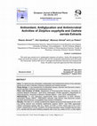 Antioxidant, Antliglycation and Antimicrobial Activities of Ziziphus oxyphylla and Cedrela serrata Extracts Cover Page